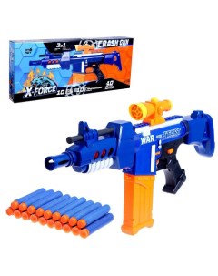 Автоматический бластер CRASH GUN, стреляет мягкими пульками Woow toys