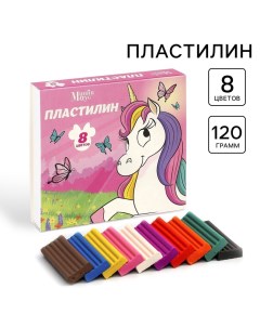 Пластилин 8 цветов 120 г "Минни и Единорог" Disney