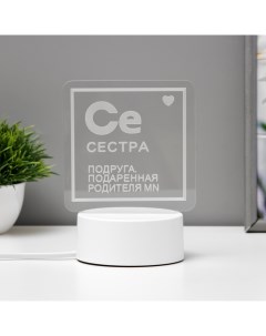 Светильник "Сестра" LED RGB от сети Risalux