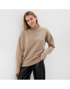 Джемпер вязаный женский : Knitwear collection цвет бежевый, р-р 42-44 Minaku