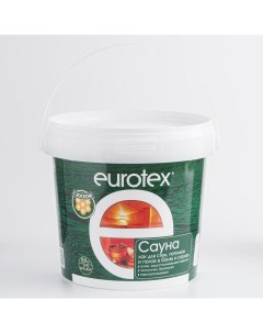 Лак для бань и саун Сауна, акриловый, 0.9 кг Eurotex