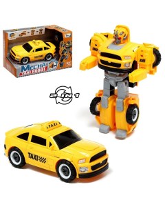 Конструктор винтовой «Такси», 2 в 1 робот-машина Dade toys