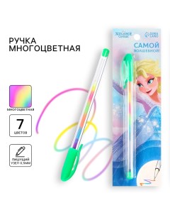 Ручка шариковая, многоцветная, Холодное сердце Disney