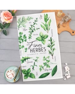 Полотенце кухонное Fines herbes, 35х60 см, 100% хл, 160г/м2 Доляна