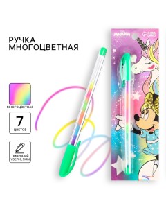 Ручка шариковая, многоцветная, Минни Маус и Единорог Disney