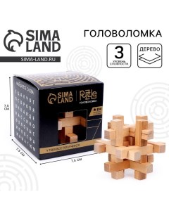 Головоломка деревянная Игры разума «Сложный крест» Puzzle