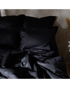 Наволочка SL Home Tencel 70*70+3 см, цв. чёрный Sima-land home