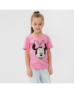 Футболка Disney "Минни", рост 122-128 (34), розовый Kaftan