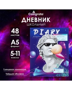 Дневник для 5-11 классов "Современный вайб. Будь круче!", твёрдая обложка, глянцевая ламинация, 48 л Calligrata