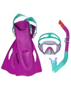 Набор для плавания Crusader Snorkel Set (маска,трубка,ласты) от 7 лет, цвета микс 25046 Bestway