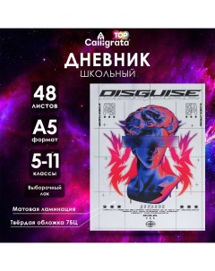 Дневник для 5-11 классов "Современный вайб. Анонимность", твёрдая обложка, матовая ламинация, выборо Calligrata