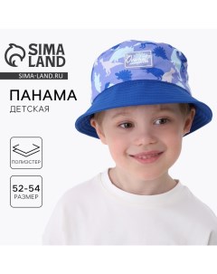 Панама детская для мальчика «Динозаврики», р-р 54 Overhat kids