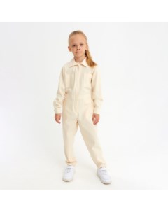 Комбинезон для девочки : Casual collection KIDS цвет бежевый, рост 122 Minaku