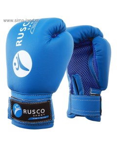 Перчатки боксёрские детские, синие, размер 4 oz Ruscosport