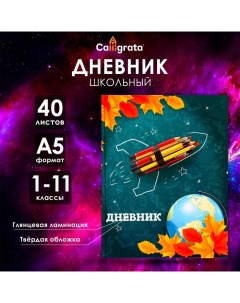 Дневник универсальный для 1-11 классов, "Школа", твердая обложка 7БЦ, глянцевая ламинация, 40 листов Calligrata