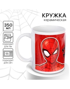 Кружка керамическая детская, сублимация, 350 мл, «Super Hero», Человек-паук Marvel