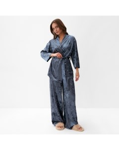 Костюм женский (жакет и брюки) "Бархат", 40-42, серый Kaftan