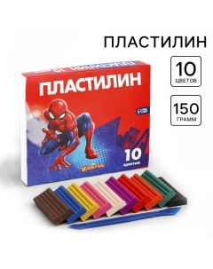 Пластилин 10 цветов 150 г «Супергерой», Человек-паук Marvel