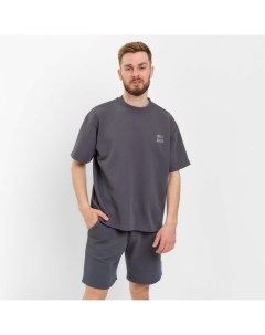 Футболка мужская Men's casual размер 56, графитовый Mist