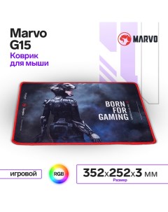 Коврик Marvo G15, игровой, 352x252x3 мм, чёрный