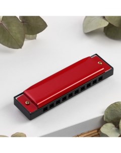 Губная гармошка DF10A Red, 10 отверстий, 20 язычков Bee