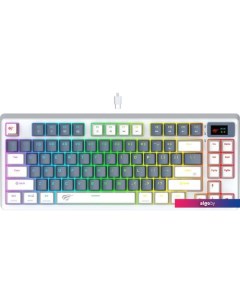 Клавиатура Gamenote KB884L RGB (белый, Content Red) Havit