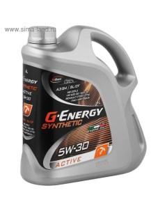 Масло моторное Synthetic Active 5W-30, 4 л G-energy