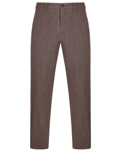 Брюки Regular Fit из хлопка и шерсти Canali