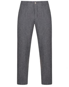 Брюки Regular Fit из хлопка и шерсти Canali