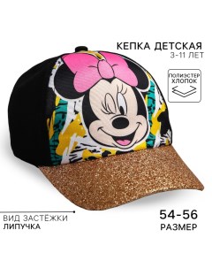 Кепка детская для девочки, размер 52-56, Минни Маус Disney