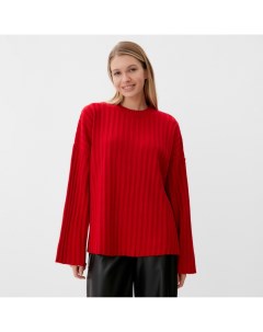 Джемпер вязаный женский :Knitwear collection цвет красный, размер 46-48 Minaku