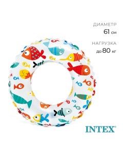 Круг для плавания «Яркий», d=61 см, от 6-10 лет, цвет МИКС, 59241NP Intex