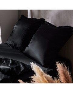 Наволочка SL Home Tencel 50*70+3 см, цв. чёрный Sima-land home