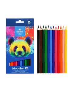 Карандаши Jumbo 12цв K-I-N 3142 Triocolor bear, утолщ, трехгранные, карт/уп Koh-i-noor