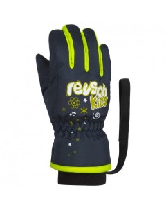 Перчатки 18-19 Kids Dress Blue/Safety Yellow Reusch