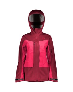 Куртка горнолыжная Jacket W's Vertic 3L Mahogany Red/Ruby Red Scott