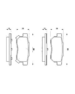 Тормозные колодки Bosch