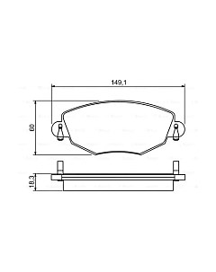 Тормозные колодки Bosch