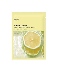 Тканевая маска с экстрактом зеленого лимона GREEN LEMON VITA C BLEMISH SERUM MASK 1.0 Anua