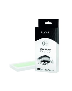 Набор восковых полосок для коррекции бровей WAX BROW STRIPS CC Brow Lucas