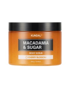 Скраб для тела Цветок вишни Macadamia & Sugar Body Scrub Kundal