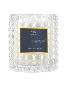 Ароматическая СПА свеча Scented SPA Candle Zest&Smoke Ok beauty