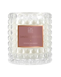 Ароматическая СПА свеча Scented SPA Candle Santal&Berries Ok beauty