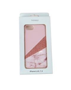 Чехол для iPhone 6,6S,7,8 Pink Marble Twinkle