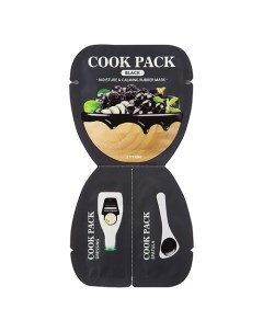 Маска для лица увлажняющая и успокаивающая Cook Pack Black Moisture & Calming Rubber Mask Ettang