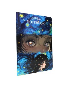 Блокнот в линию Звёздный Notebook Взгляд Gatto rosso