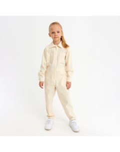 Комбинезон для девочки : Casual collection KIDS цвет бежевый, рост 128 Minaku