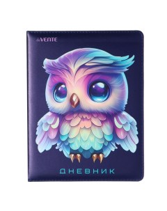 Дневник универсальный для 1-11 класса Owl, твёрдая обложка, искусственная кожа, с поролоном, ляссе,  Devente