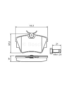 Тормозные колодки Bosch