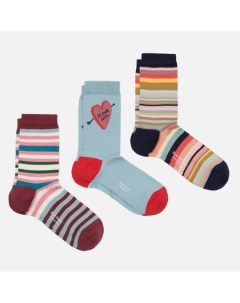 Комплект носков Heart & Stripe Mix 3-Pack Paul smith